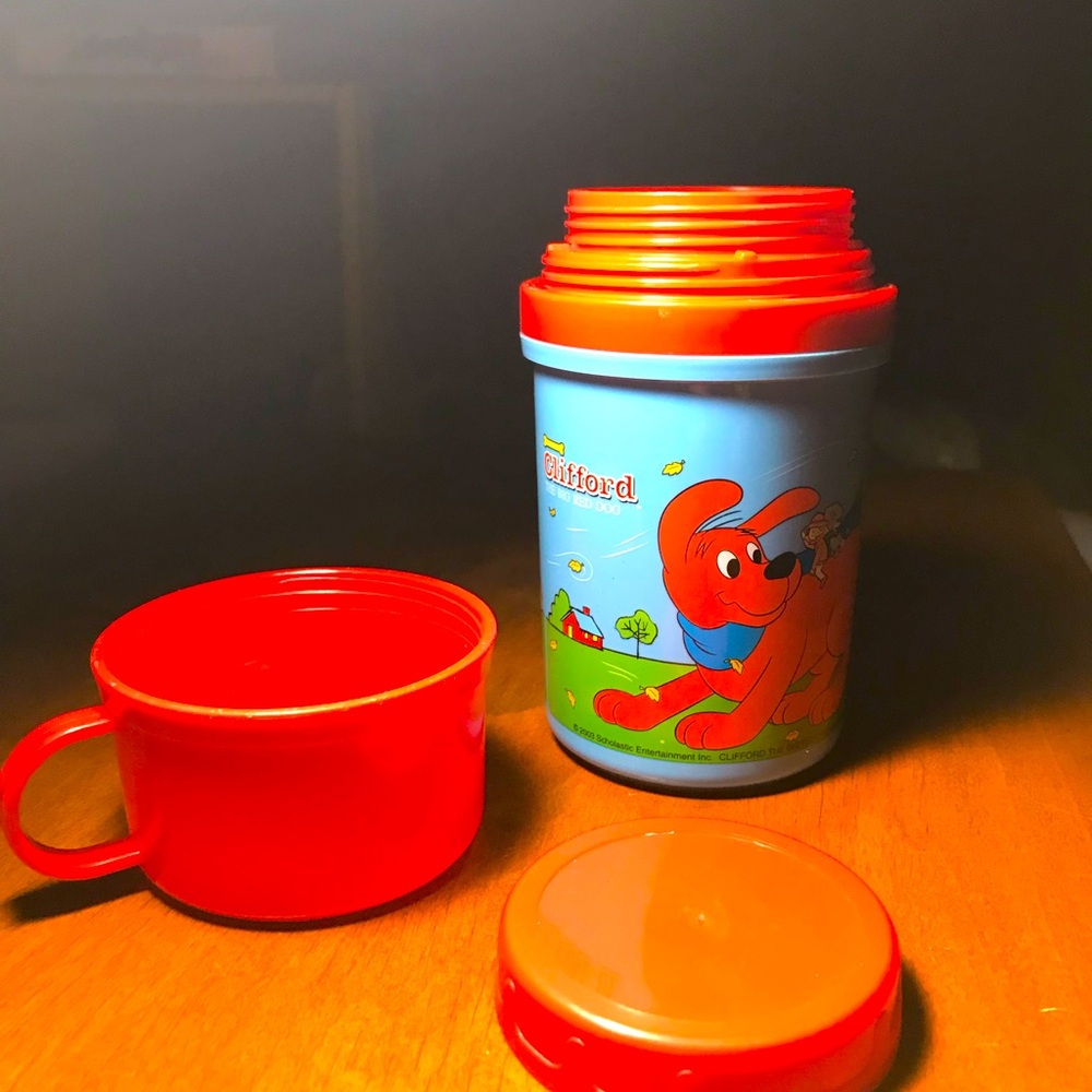 Vintage Clifford “The Big Red Dog” 2003 Thermos Zac Designs